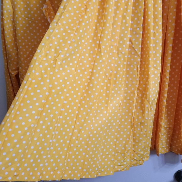 Yellow Polka Dot 2 Piece Dress Set - Picture 3 of 5